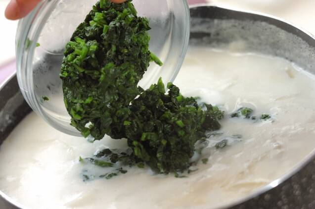 ホウレン草ポタージュの作り方の手順5