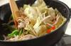 野菜炒め・コーンスープの作り方の手順5