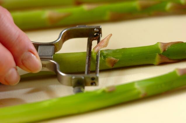 野菜の肉巻き塩ダレがけの作り方の手順2