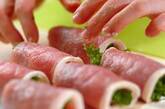 豚肉のワサビ菜巻きの作り方2
