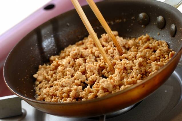 そぼろ寿司のキャベツ巻きの作り方の手順3