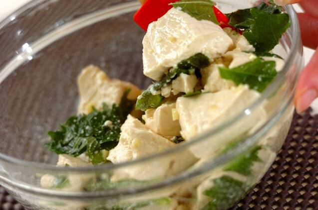 塩豆腐のサッパリ和えの作り方の手順2