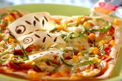 春巻きの皮でピザ