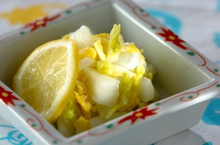 白菜のレモン浅漬け