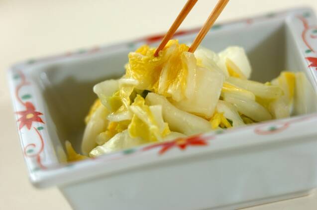 白菜のレモン浅漬けの作り方の手順3