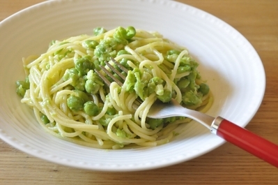 グリンピースのスパゲティー レシピ 作り方 E レシピ 料理のプロが作る簡単レシピ