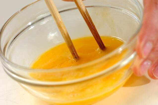 シラス干しのかきたま汁の作り方の手順1