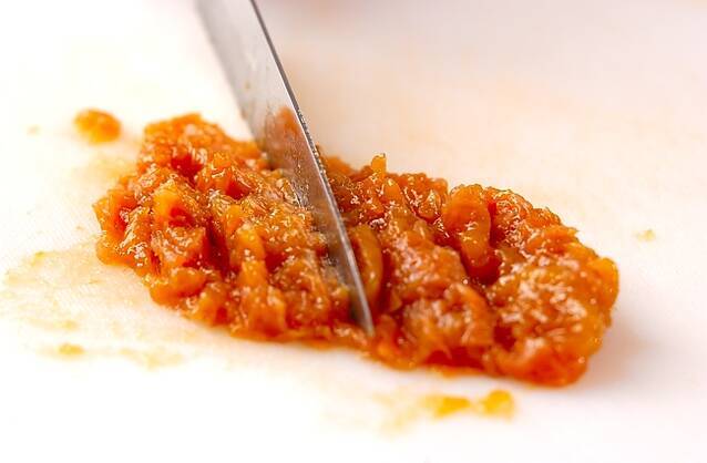 サンマの梅焼きの作り方の手順3