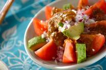 トマトとアボカドのゴマダレサラダ