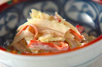 セロリのおかかマヨ和え