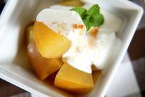 リンゴのレンジデザート