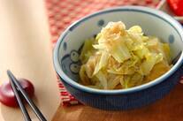 キャベツとジャコの蒸し煮