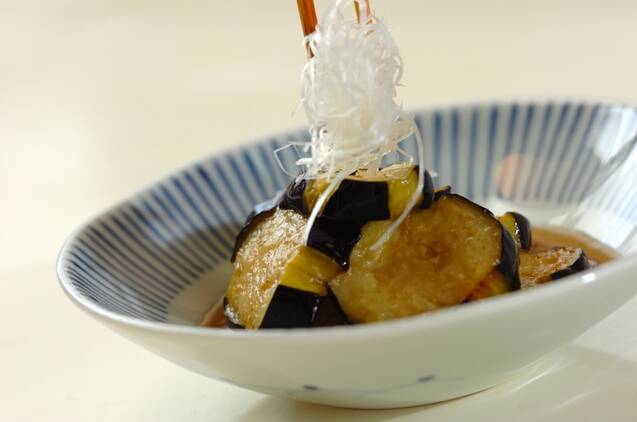 ナスの揚げ浸しの作り方の手順4