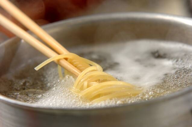 ナスのミートソーススパゲティーの作り方の手順6