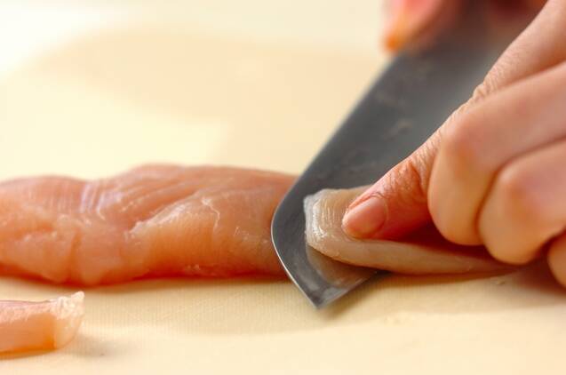 鶏ささ身とアサリのベトナム風鍋の献立の作り方の手順1