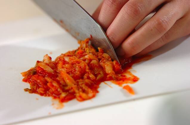 豚キムチのにぎり焼きの作り方の手順1