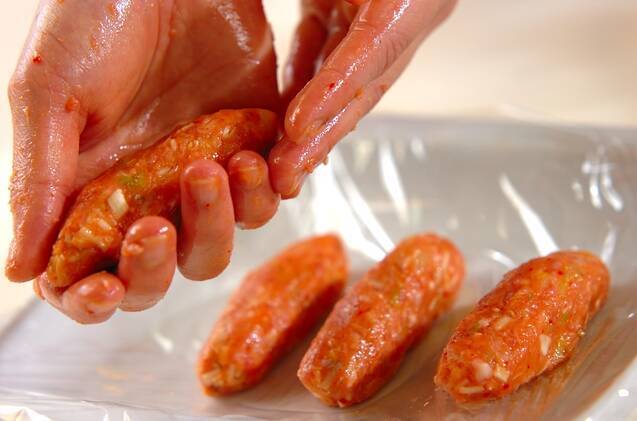 豚キムチのにぎり焼きの作り方の手順4