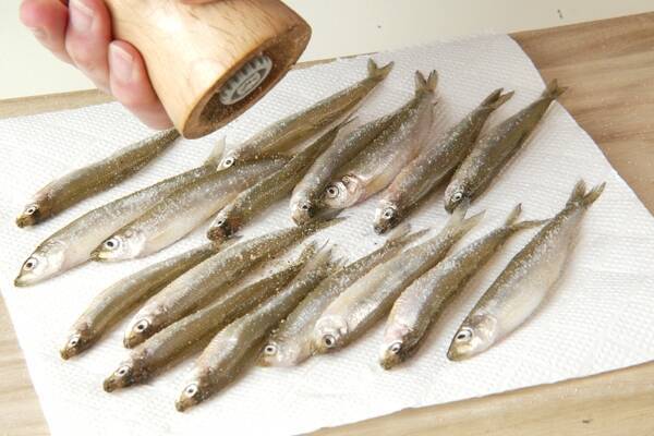 ワカサギの南蛮漬けの作り方の手順1