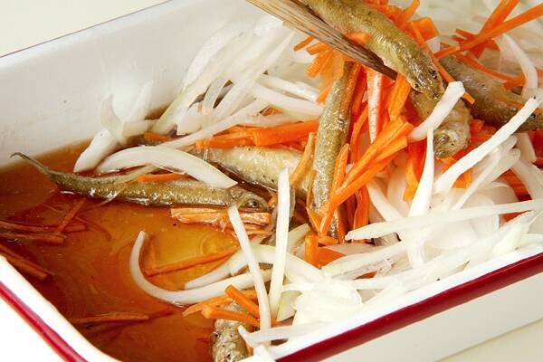 ワカサギの南蛮漬けの作り方の手順8