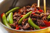スナップエンドウと牛肉のオイスター炒めの作り方6