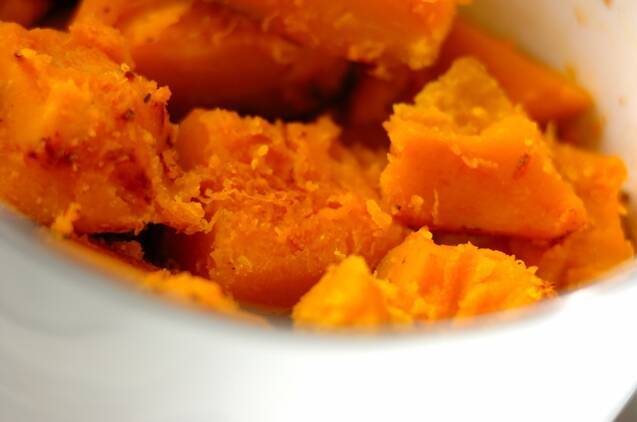 カボチャのしょうゆバター煮の作り方の手順2