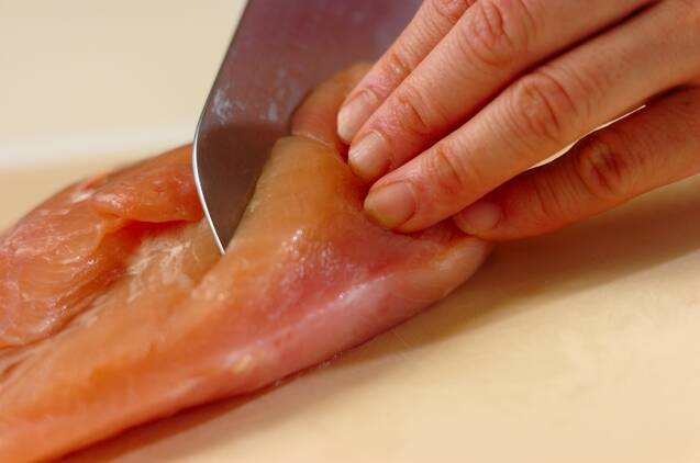 ゆで鶏香味しょうゆ和えの作り方の手順3