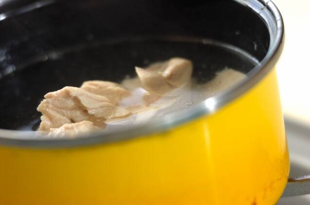 ゆで鶏香味しょうゆ和えの作り方の手順4