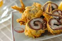 イワシの梅肉揚げ