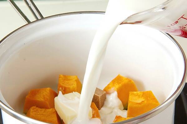 カボチャのミルク煮の作り方の手順2