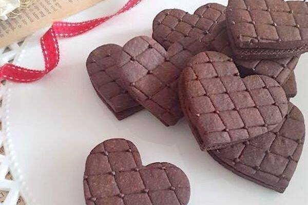 ハート型ガナッシュサンドクッキー♡