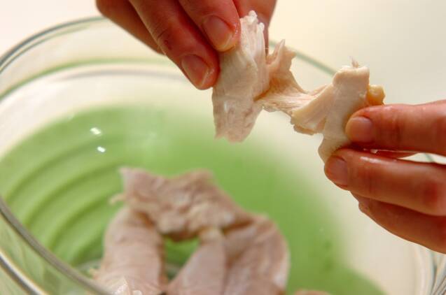 ささ身とカブの和え物の作り方の手順4