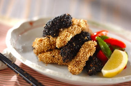 鶏むね肉のゴマ揚げ