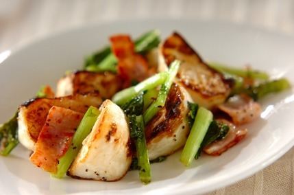 カブとベーコンのシンプルソテー