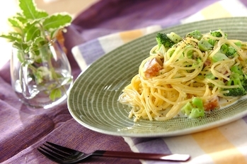 ブロッコリーのクリームスパゲティー