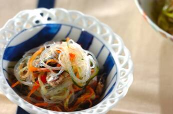オイルサーディン入り春雨サラダ