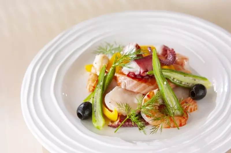 白ワインに合う贅沢シーフードマリネ 副菜 レシピ 作り方 E レシピ 料理のプロが作る簡単レシピ