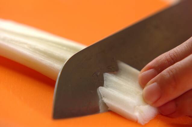 白菜とゼンマイの煮浸しの作り方の手順1