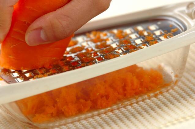 ニンジン餅の作り方の手順1