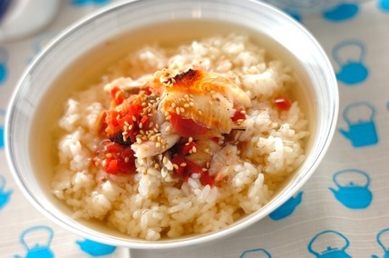 干しカレイのだし茶漬け