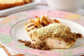 鶏むね肉マスタード焼き