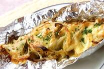 今日の献立に サーモンのホイル焼き