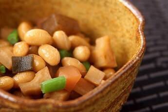 水煮大豆の五目煮