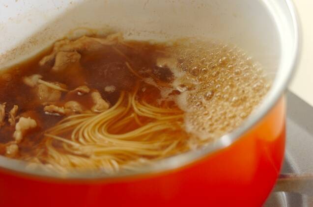 豚しゃぶ煮麺の作り方の手順2