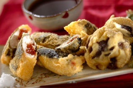 ささ身の梅のり揚げ