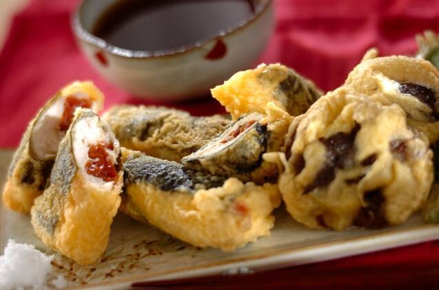 ささ身の梅のり揚げ