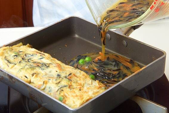 ヒジキ入り卵焼きの作り方の手順8