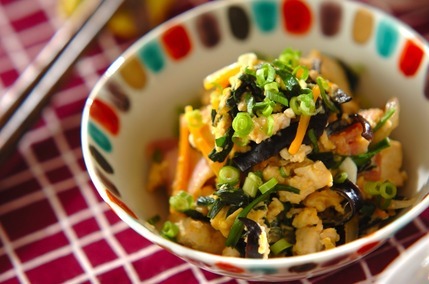 具だくさん炒り豆腐