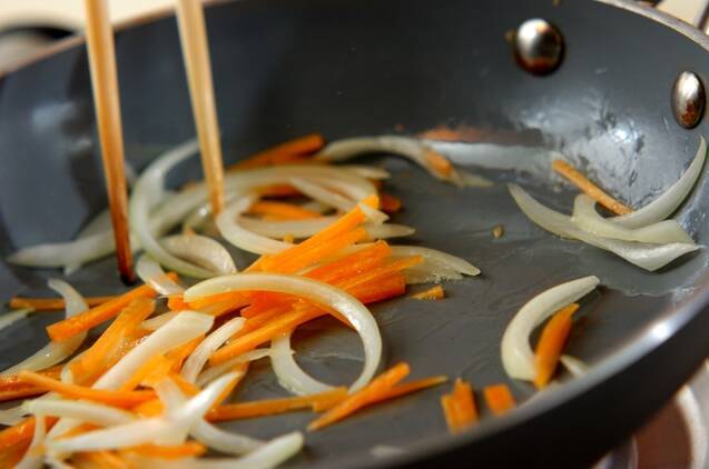 具だくさん炒り豆腐の作り方の手順8