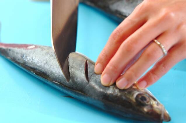 ヨーグルトソースがけ焼きアジの作り方の手順2