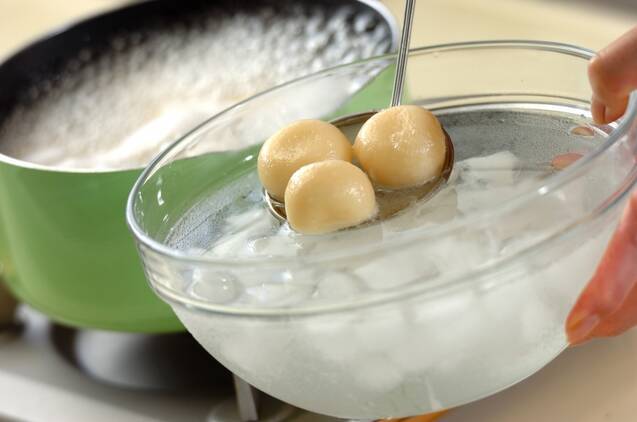 ハチミツ月見団子の作り方の手順3